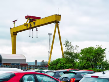 FAMOUS GANTRY CRANES Contrary to popular belief, the cranes are not relics of the Victorian era. Goliath, the smaller of the two at 315 feet,...