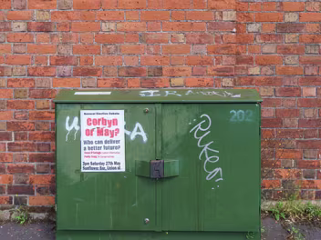 2017 POLITICAL POSTER Back in 2017, this election poster posed the question: “Corbyn or May? Who can deliver a better future?” At that time,...