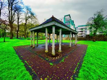 THE PARK ON A REALLY WET DAY
