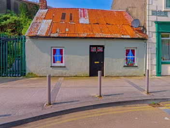 DERELICT WITH A TIN ROOF Other the addition of fake windows not much has happened to this derelict cottage since I first photographed it in 2016.