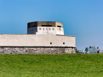 MAGAZINE FORT IN PHOENIX PARK The fort's construction began in 1734, with the main structure completed in 1736. Additions were made in 1756. It was...