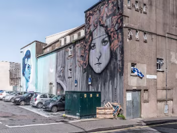 MURAL BY ADOR AND SHUK My photographs from 2017 provide a valuable and detailed visual record of the wall's second artistic iteration. A close...