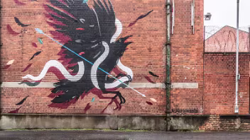 RED BRICK WALL These images, captured in May 2017 and remastered in July 2024, showcase the vibrant street art scene in Belfast. They...