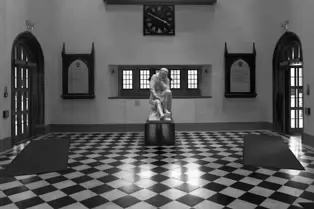 THE BLACK AND WHITE HALL [LANYON BUILDING AT QUEENS UNIVERSITY]-235533-1 THE BLACK AND WHITE HALL
