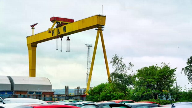 FAMOUS GANTRY CRANES Contrary to popular belief, the cranes are not relics of the Victorian era. Goliath, the smaller of the two at 315 feet,...