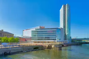 THE AREA NEAR THE LAGAN WEIR [MAY 2011 A FEW YEARS BEFORE THE OLD UGLY PEDESTRIAN BRIDGE WAS REPLACED]-233270-1 NEAR THE LAGAN WEIR MAY 2011