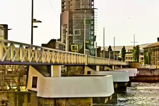 THE AREA NEAR THE LAGAN WEIR [MAY 2011 A FEW YEARS BEFORE THE OLD UGLY PEDESTRIAN BRIDGE WAS REPLACED]-233273-1 NEAR THE LAGAN WEIR MAY 2011