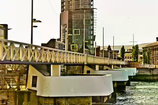 THE BOAT IS A BUILDING IN BELFAST AND IT IS NEAR THE LAGAN WEIR [NOT THE TALLEST BUILDING IN IRELAND]-233295-1 KNOWN AS THE BOAT