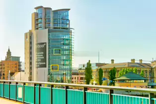 THE BOAT IS A BUILDING IN BELFAST AND IT IS NEAR THE LAGAN WEIR [NOT THE TALLEST BUILDING IN IRELAND]-233296-1 KNOWN AS THE BOAT