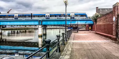 THE RIVER LAGAN - WATER FRONT AREA OF BELFAST-22-1