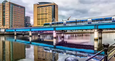 THE RIVER LAGAN - WATER FRONT AREA OF BELFAST-23-1