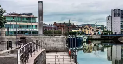 THE RIVER LAGAN - WATER FRONT AREA OF BELFAST-4-1