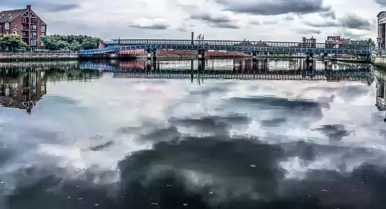 THE RIVER LAGAN - WATER FRONT AREA OF BELFAST-7-1