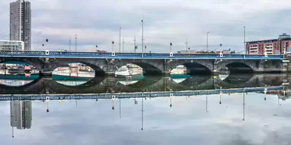 THE RIVER LAGAN - WATER FRONT AREA OF BELFAST-8-1