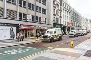 THE QUEEN WAS IN TOWN [WHILE I WAS PHOTOGRAPHING BELFAST CITY IN JUNE 2014]-233115-1