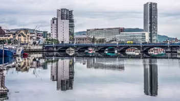 RIVER LAGAN WATERFRONT AS IT WAS IN 2014