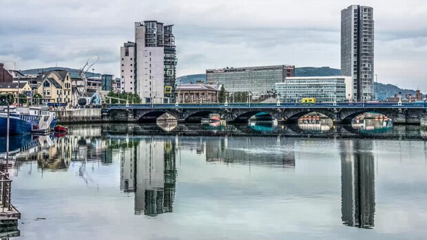 RIVER LAGAN WATERFRONT AS IT WAS IN 2014