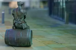 THE ULSTER BREWER OR THE BARREL MAN [WATERFRONT AREA IN BELFAST CITY]-233456-1