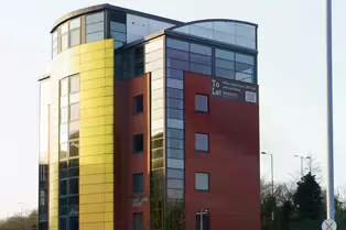 QUAY GATE HOUSE IS VERY MUCH A YELLOW BUILDING [LOCATED IN BELFAST AND WAS COMPLETED IN 2000]-232895-1