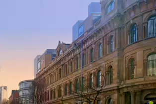 THE EWART BUILDING AS IT WAS IN 2022 [BEDFORD STREET - FRANKLIN STREET - McCLINTOCK STREET IN BELFAST]-232902-1