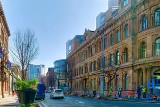 THE EWART BUILDING AS IT WAS IN 2022 [BEDFORD STREET - FRANKLIN STREET - McCLINTOCK STREET IN BELFAST]-232903-1