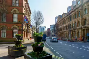 THE EWART BUILDING AS IT WAS IN 2022 [BEDFORD STREET - FRANKLIN STREET - McCLINTOCK STREET IN BELFAST]-232904-1