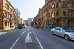 THE EWART BUILDING AS IT WAS IN 2022 [BEDFORD STREET - FRANKLIN STREET - McCLINTOCK STREET IN BELFAST]-232906-1