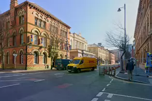 THE EWART BUILDING AS IT WAS IN 2022 [BEDFORD STREET - FRANKLIN STREET - McCLINTOCK STREET IN BELFAST]-232907-1