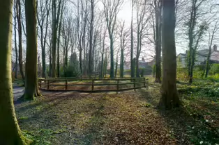A BOMB CRATER AT STORMONT [THE BELFAST BLITZ]-203852-1