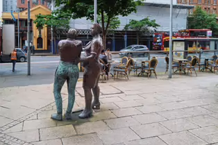 MONUMENT TO THE UNKNOWN WOMAN WORKER BY LOUISE WALSH [OUTSIDE THE EUROPA HOTEL IN BELFAST]-251972-1