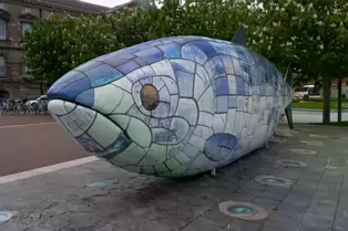 BIGFISH OR THE SALMON OF KNOWLEDGE [AT THE LAGAN WEIR IN BELFAST]-167906-1