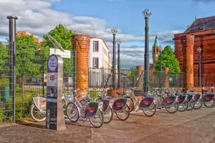 BELFAST BIKES DOCKING STATION 3907 - MAY 2015 [GASWORKS - CROMAC STREET]-167951-1