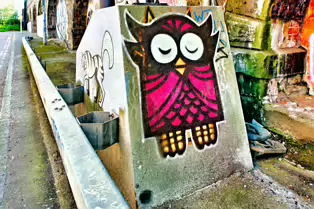 EXAMPLES OF STREET ART [LANYON PLACE UNDER THE EAST BRIDGE MAY 2011]-233225-1 SONY DSC
