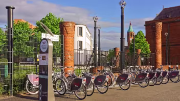 BIKE HIRE SCHEME THIS IS AN ATTRACTIVE DOCKING STATION ON CROMAC STREET