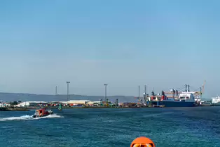 BELFAST HARBOUR PILOT BOAT IN ACTION ON THE RIVER LAGAN [BEN MADIGAN]-150873-squashed