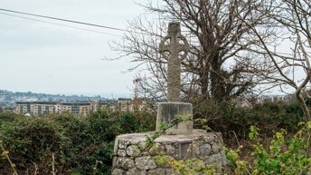 VERY OLD CROSSES These crosses likely predate the current church and were important markers of faith, devotion, and artistry during the...