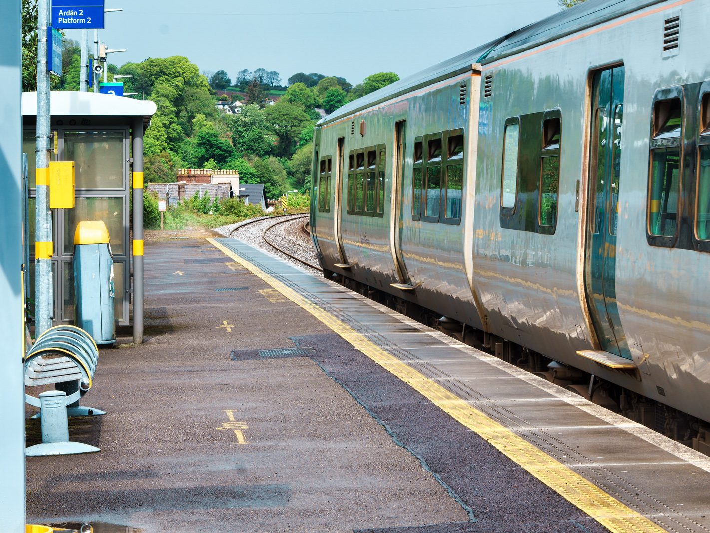 RAILWAY STATION AT RUSHBROOKE IN CORK [CORK TO COBH LINE] 023