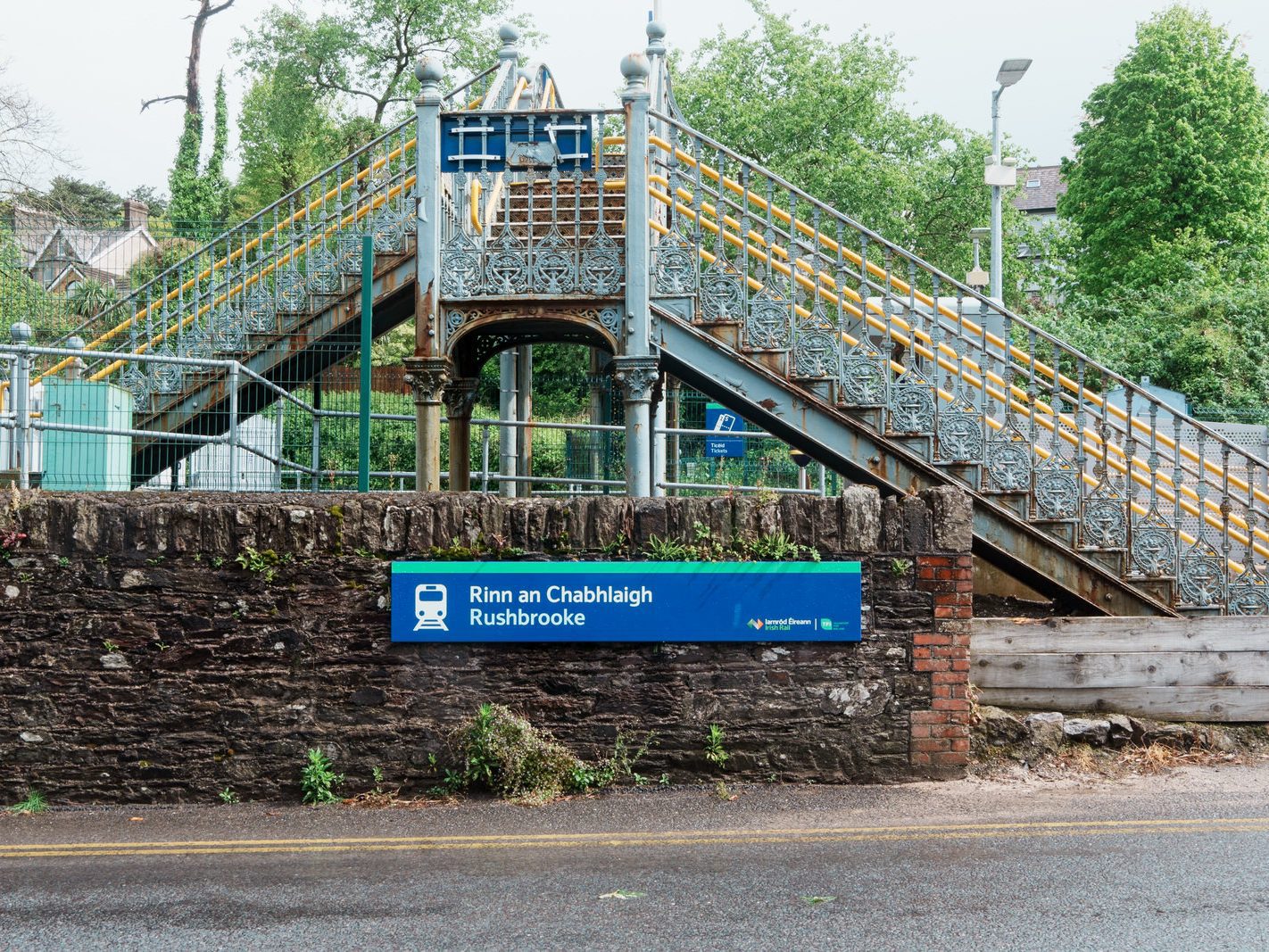 RAILWAY STATION AT RUSHBROOKE IN CORK [CORK TO COBH LINE] 020