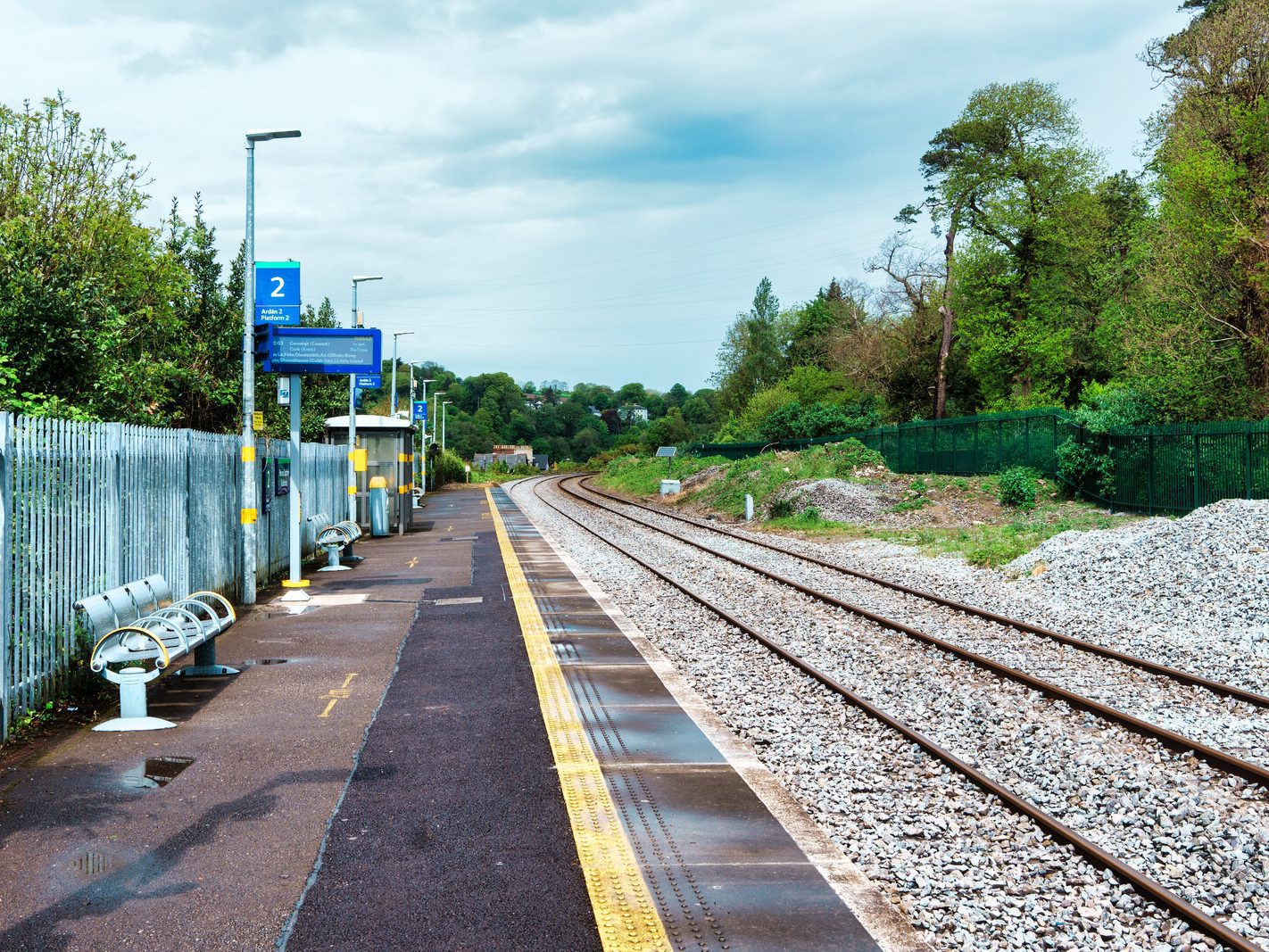 RAILWAY STATION AT RUSHBROOKE IN CORK [CORK TO COBH LINE] 016