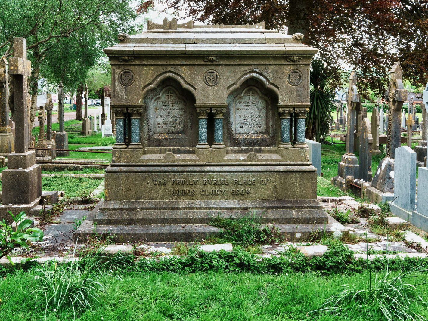 THE FAMILY BVRIAL PLACE OF JAMES CLERY ESQ [ST FINBARR'S CEMETERY CORK] 002