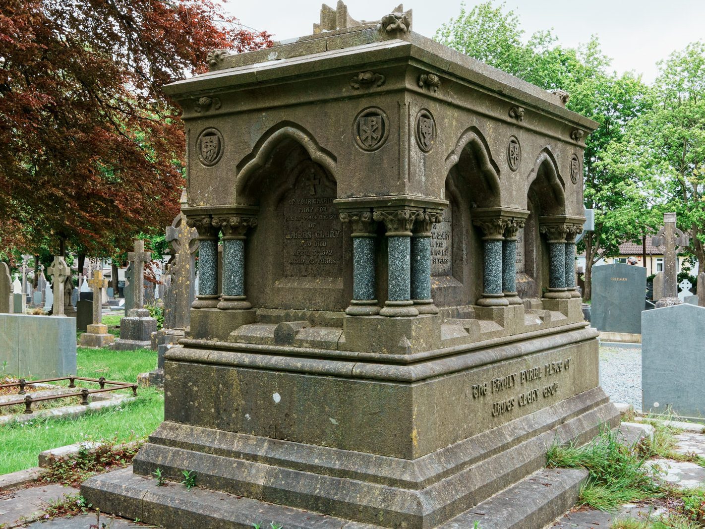 THE FAMILY BVRIAL PLACE OF JAMES CLERY ESQ [ST FINBARR'S CEMETERY CORK] 003