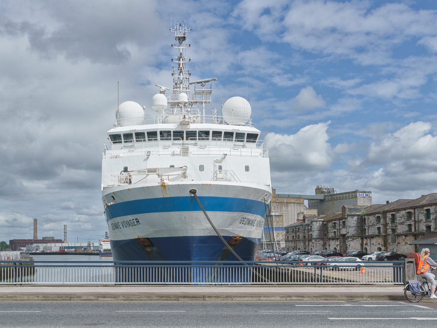 GEOWAVE VOYAGER LATER RENAMED EAGLE EXPLORER IMO 9381299 [AT CUSTOM HOUSE QUAY IN CORK JULY 2016] 012