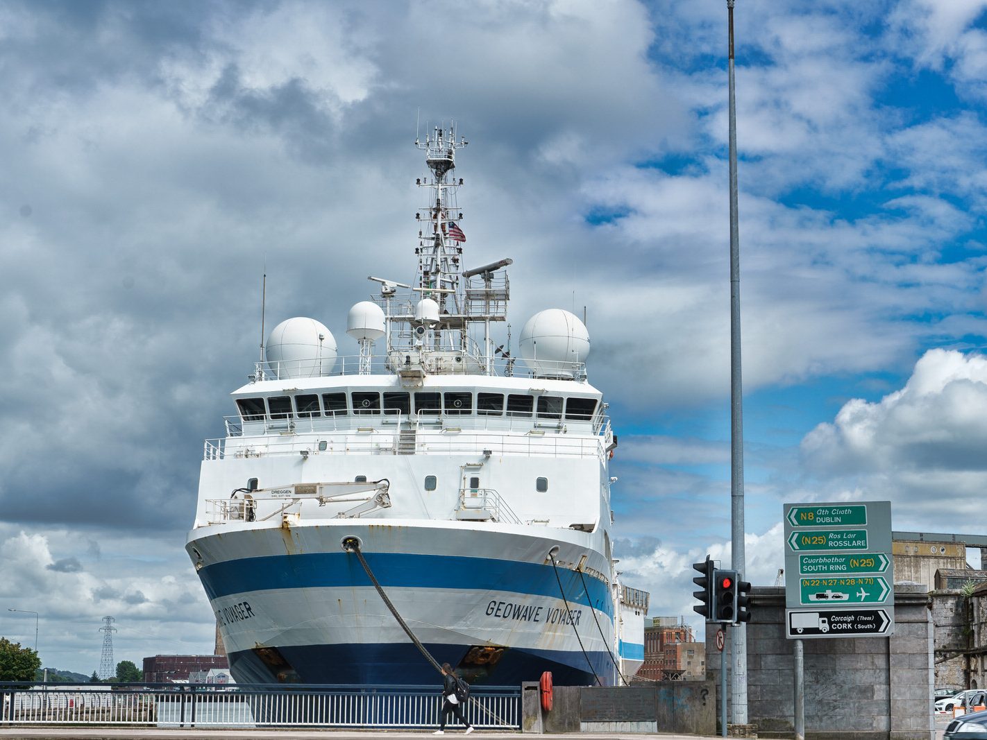 GEOWAVE VOYAGER LATER RENAMED EAGLE EXPLORER IMO 9381299 [AT CUSTOM HOUSE QUAY IN CORK JULY 2016] 009