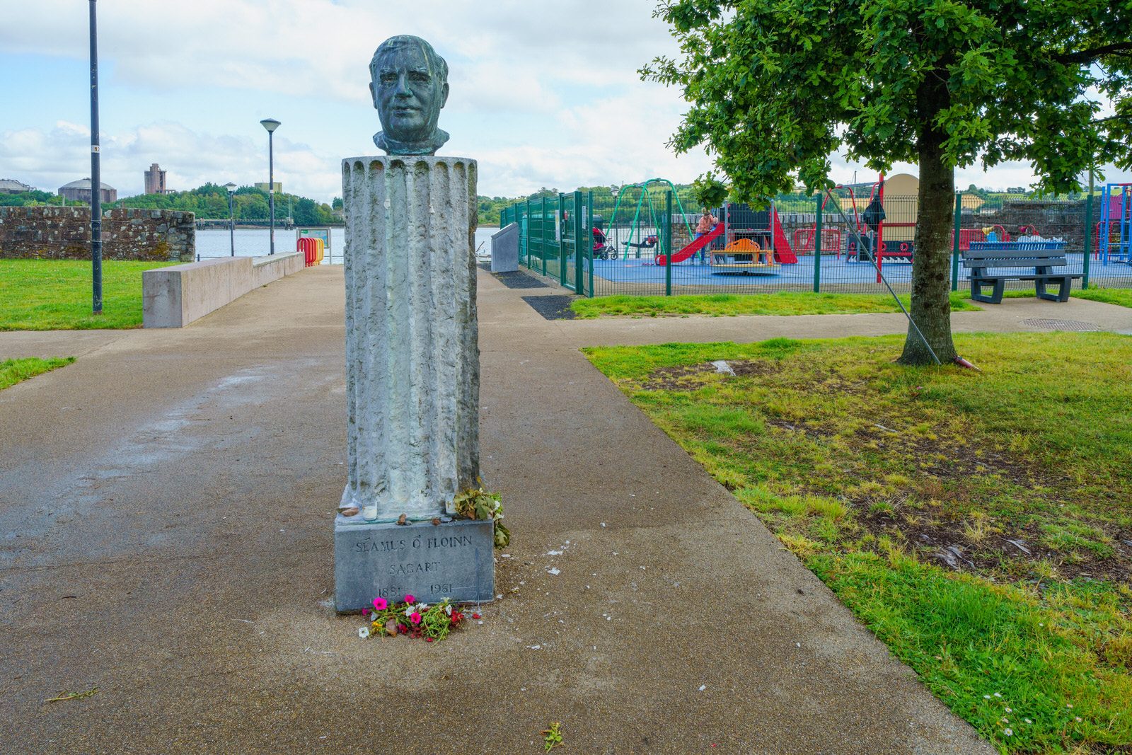 FATHER FLYNN MEMORIAL AT PASSAGE WEST IN CORK [HE HAD A REPUTATION FOR CURING SPEECH IMPEDIMENTS] 001