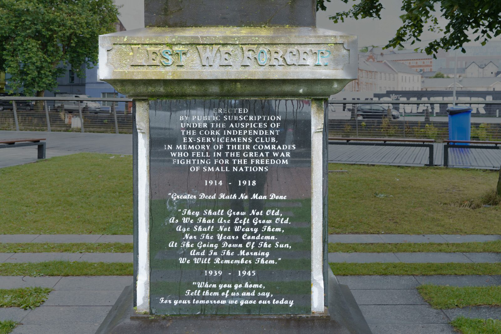 THE GREAT WAR MEMORIAL [THE SOUTH MALL IN CORK CITY] 002