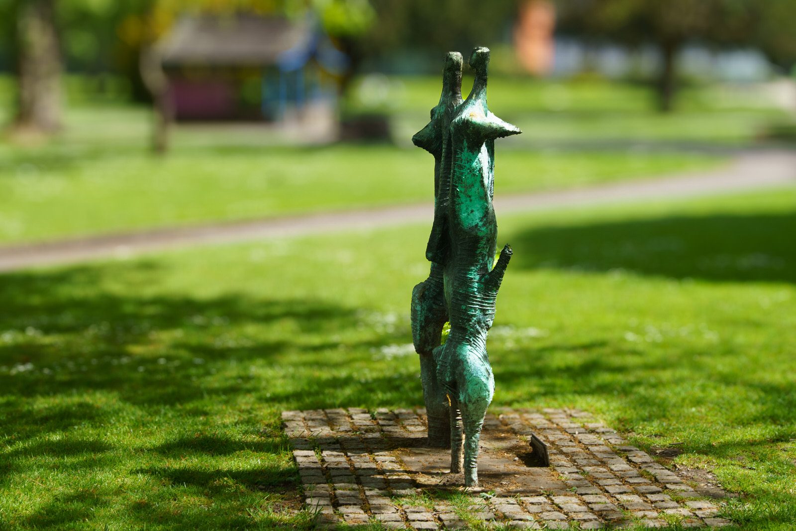 ADAM AND EVE BY EDWARD DELANEY WAS NOT EASY TO PHOTOGRAPH [FITZGERALD PARK IN CORK CITY]-224457-1