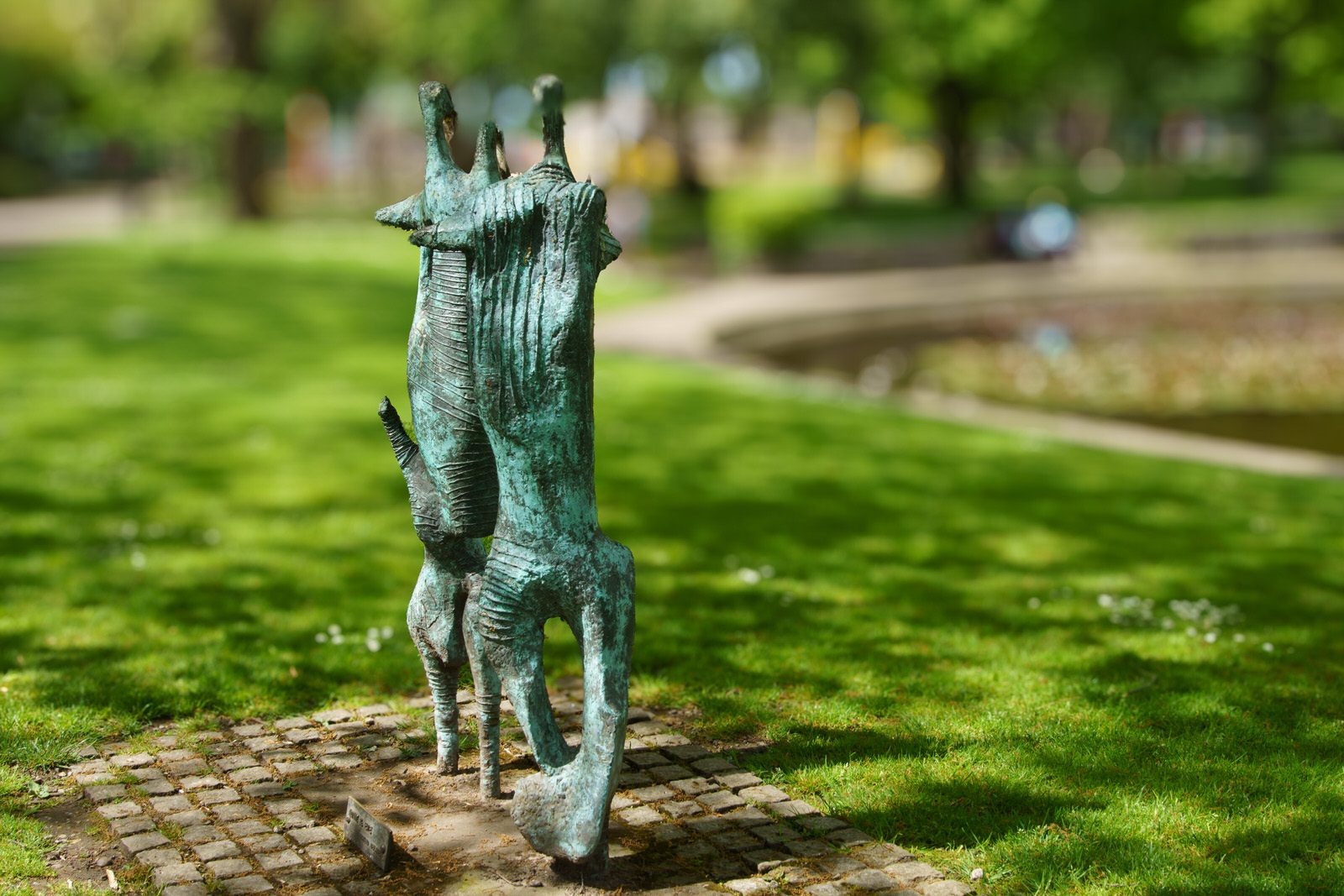 ADAM AND EVE BY EDWARD DELANEY WAS NOT EASY TO PHOTOGRAPH [FITZGERALD PARK IN CORK CITY]-224457-1