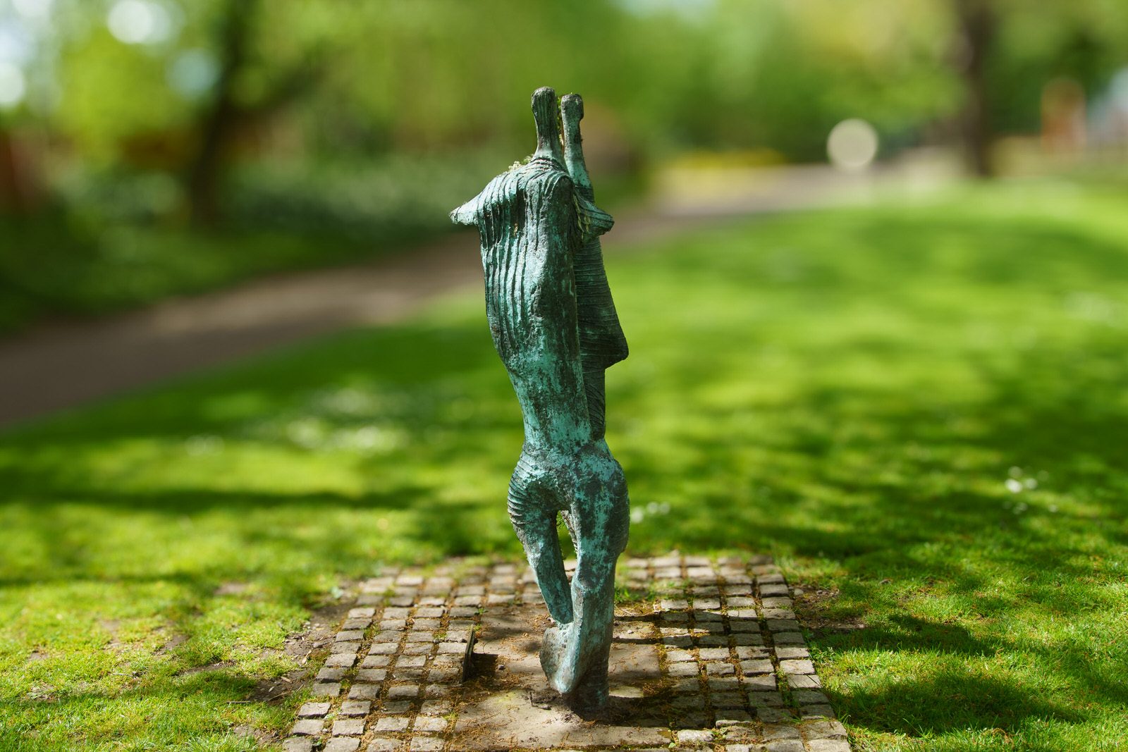 ADAM AND EVE BY EDWARD DELANEY WAS NOT EASY TO PHOTOGRAPH [FITZGERALD PARK IN CORK CITY]-224457-1