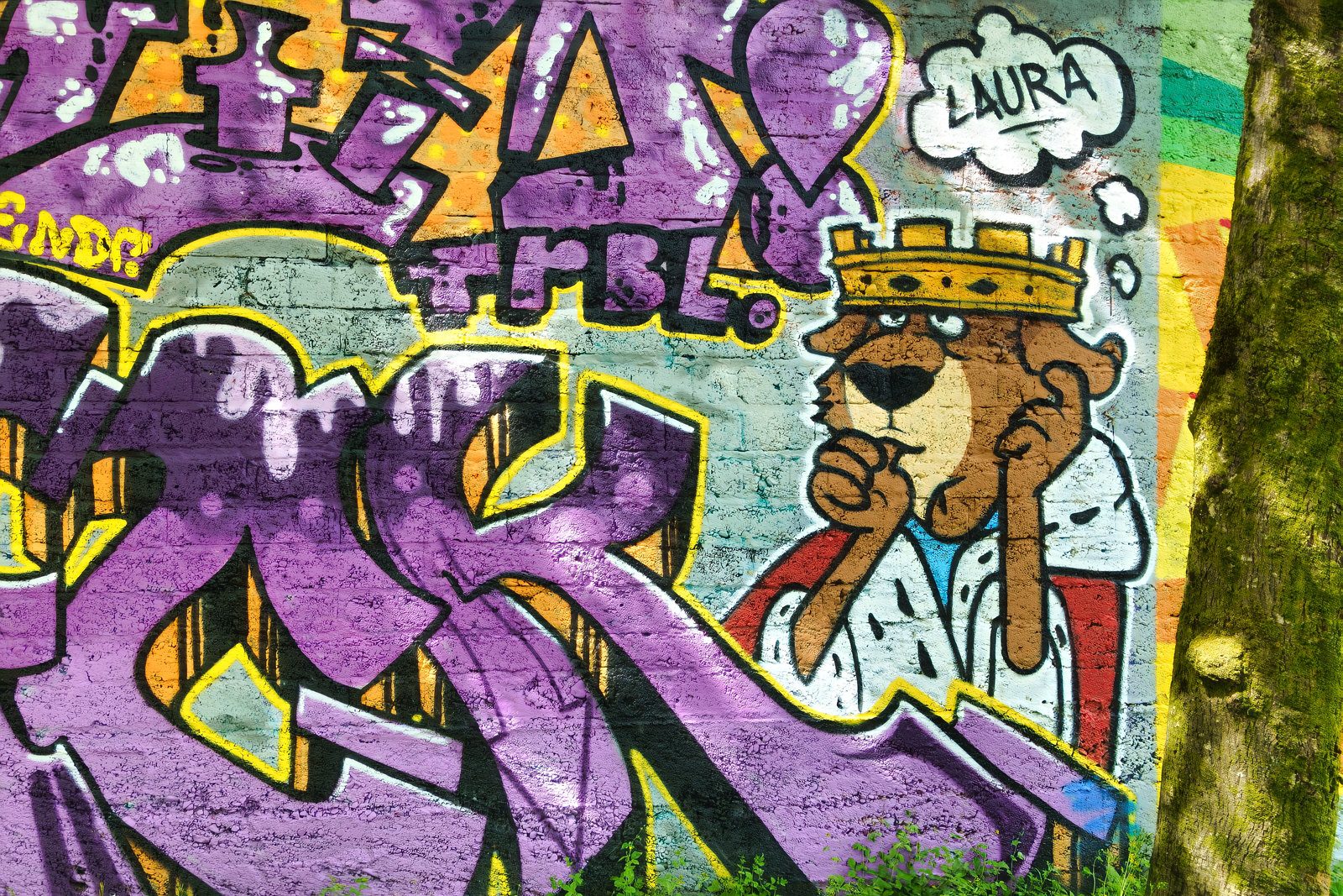 I CHECK THE STREET ART ON FERRY WALK EVERY TIME I VISIT CORK [NEAR THE POPULAR SHAKY BRIDGE]-224482-1