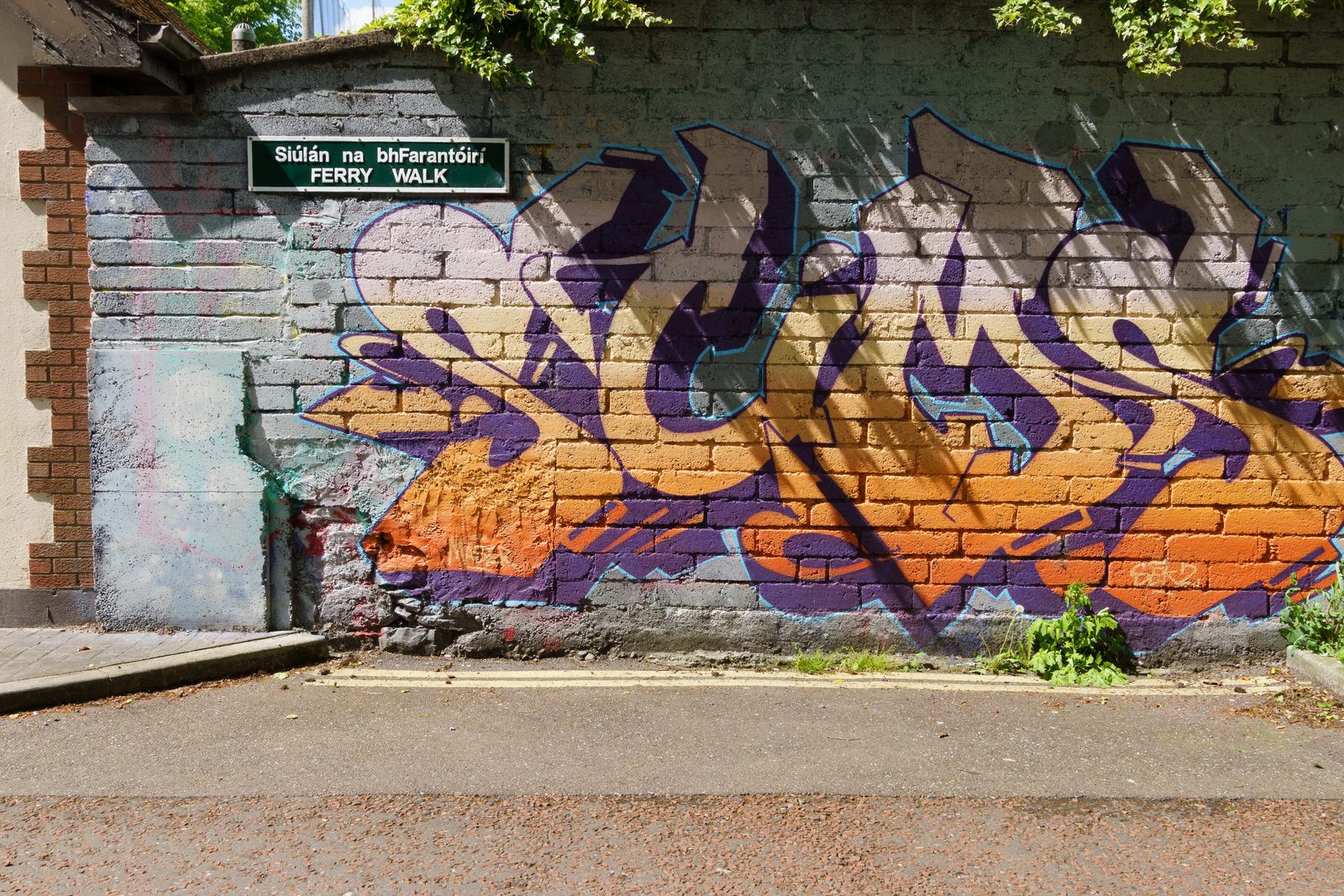 I CHECK THE STREET ART ON FERRY WALK EVERY TIME I VISIT CORK [NEAR THE POPULAR SHAKY BRIDGE]-224488-1